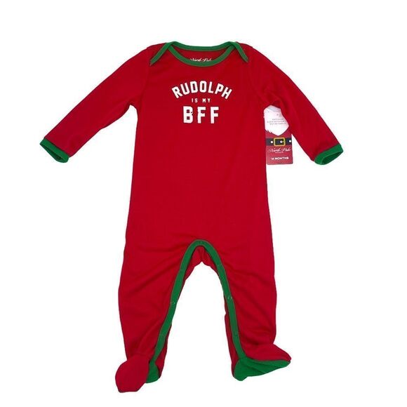 North pole Trading Company Rudolph is my BFF Onsie 12 mos NWT - Picture 1 of 3